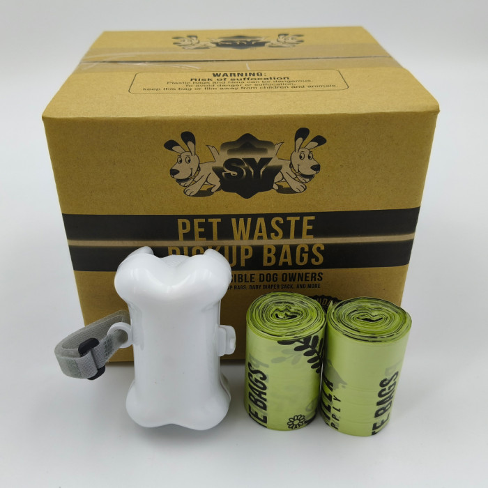 Poop bag dispenser light green 50 rolls compostable best pet supplies dog poop bag garbage garbage