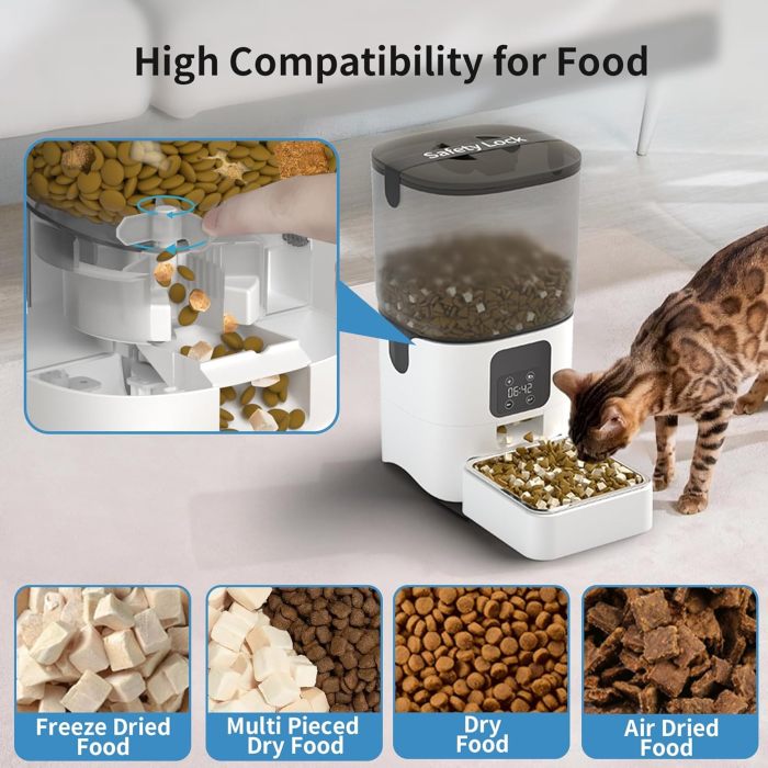 Intelligent pet feeding products, pet feeding dispensing products, automatic timed and quantified feeder