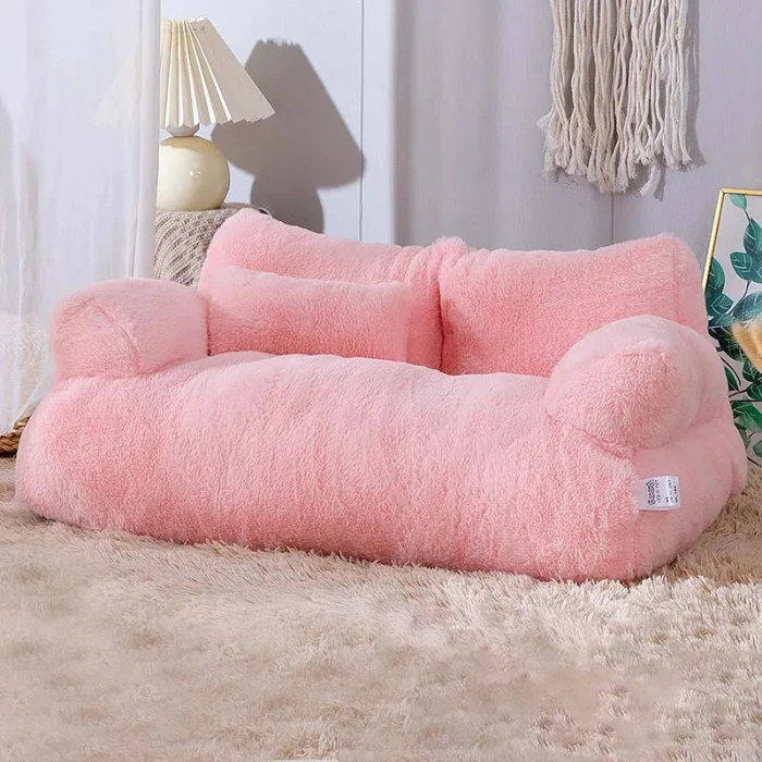 Luxurious cat bed sofa, winter warm cat bed, pet bed, comfortable plush puppy bed for small and medium-sized cats, pet supplies