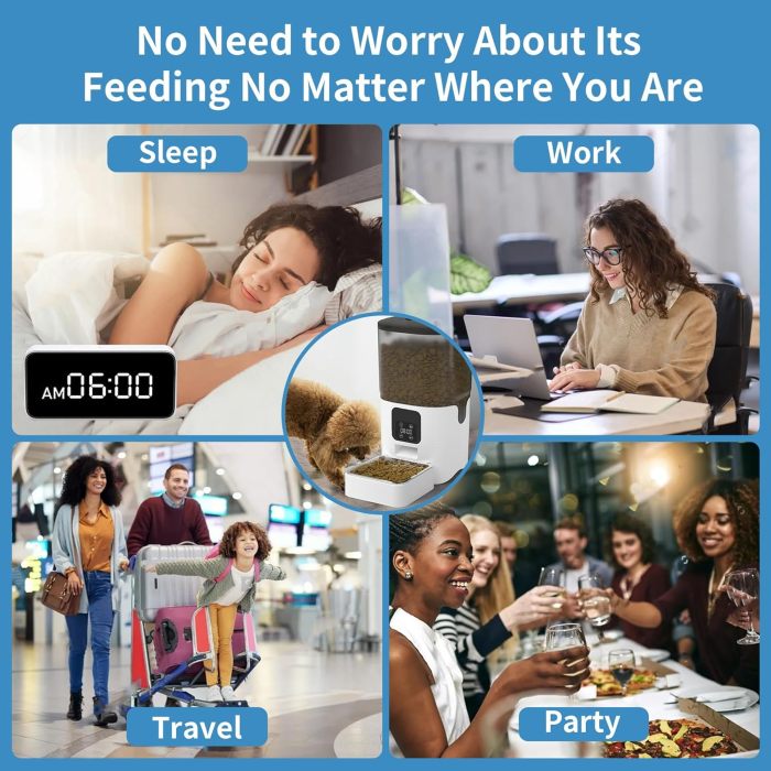 Intelligent pet feeding products, pet feeding dispensing products, automatic timed and quantified feeder