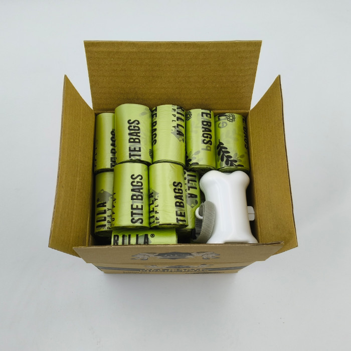 Poop bag dispenser light green 50 rolls compostable best pet supplies dog poop bag garbage garbage