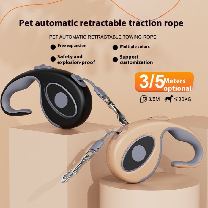 Pet supplies: Retractable dog skin straps, cat straps, dog walking straps, and outdoor dog supplies for pets
