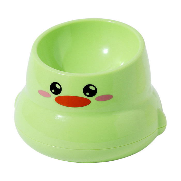 Pet bowl, high leg, diagonal neck guard, large mouth to prevent overturning injury, cat food bowl, cat bowl, pet supplies