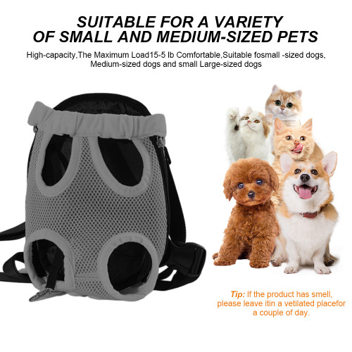 Factory price wholesale pet supplies, easy to install, quick-release buckle pet bags, thickened shoulder adjustable dog backpacks, pet harnesses