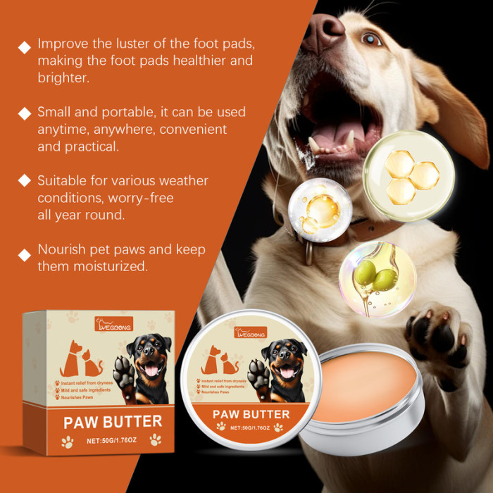 Yegbong Foot Care Wax repairs dry PAWS, moisturizes and gently comforts pet products
