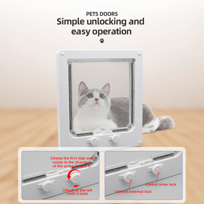 The Shentong PD001 pet products cat and dog door opening can control the free entry and exit of pet doors, cat and dog beds, and cat products