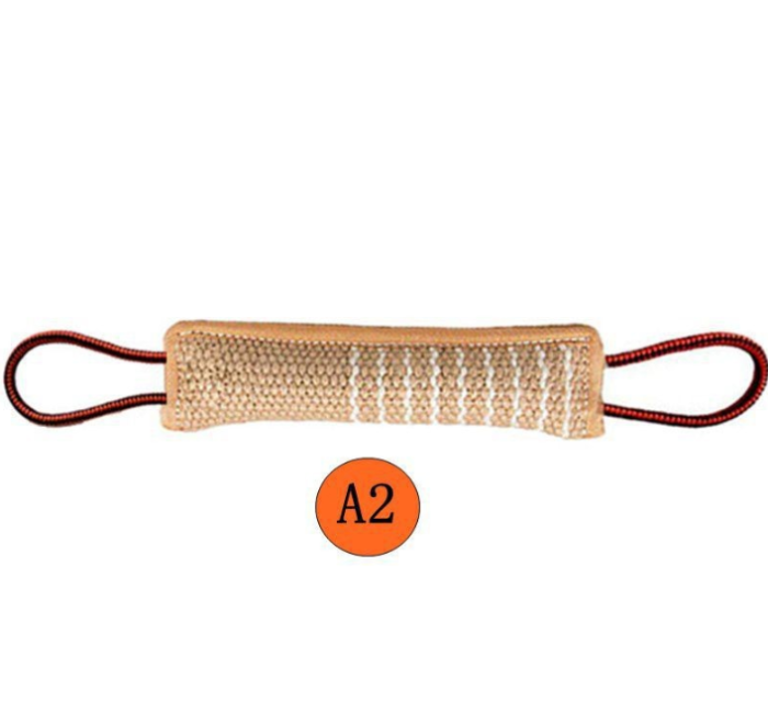 Bamboo dog training, bite force stick, thick rope, teeth grinding target, effective holding and standing pet supplies