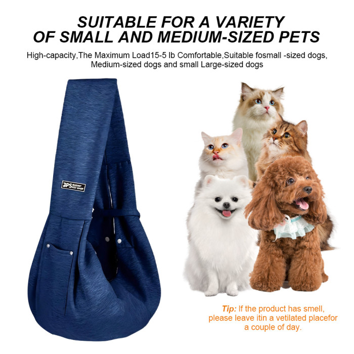 Hot-selling wholesale of cheap pet supplies, easy-to-pack pet bags, thickened shoulder adjustable dog backpacks, and pet harnesses