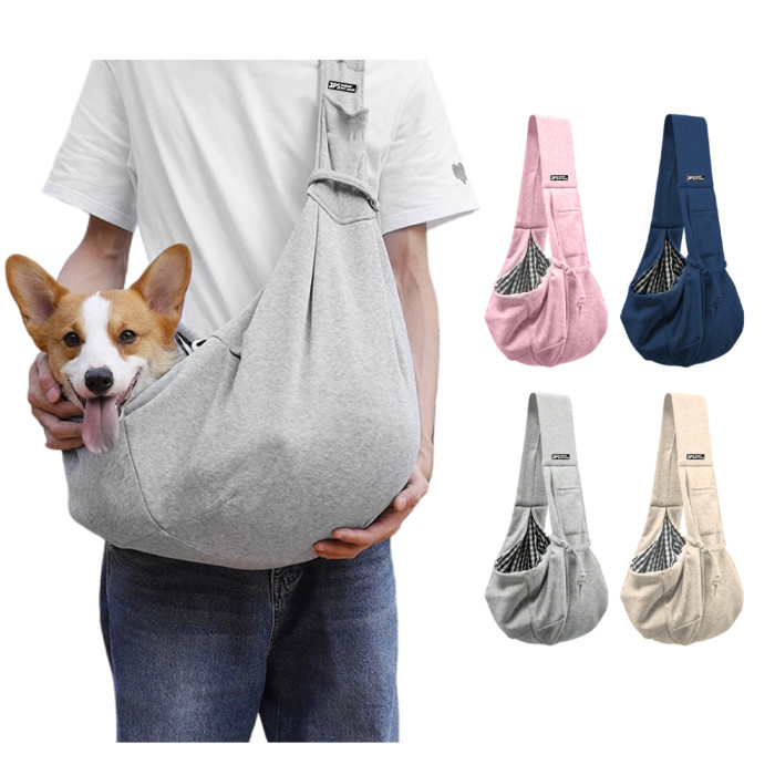 Hot-selling wholesale of cheap pet supplies, easy-to-pack pet bags, thickened shoulder adjustable dog backpacks, and pet harnesses