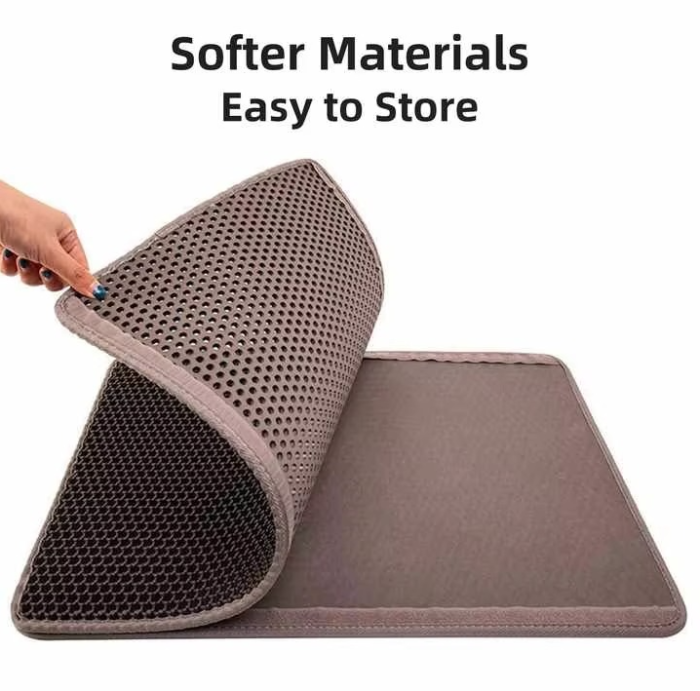 Extra-large EVA double-layer cat litter pad, thick waterproof pet pad, anti-tracking carpet, anti-dirt and messy wholesale supply
