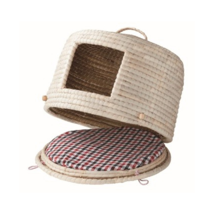 Cute and low-priced rattan pet house, windproof hand-woven dog home, 99 gold data home pet supply, large-sized various pets