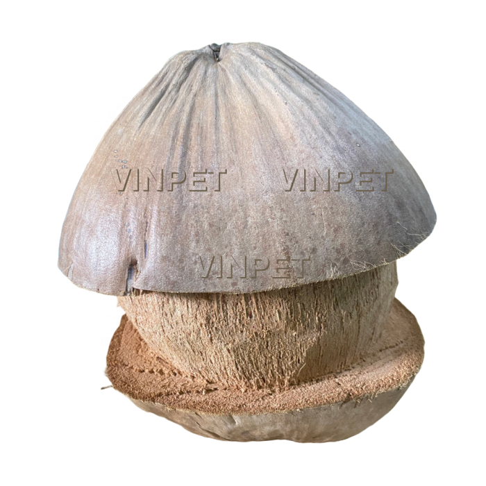 Coconut Hut Hideout Habitat 100% Natural Coconut Shell Made Coco Birds Nest for Bird/Hamster/Small Animal Pet Supplies