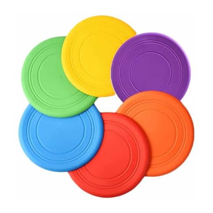 Pet dog silicone toy frisbee training interactive toy pet supplies frisbee