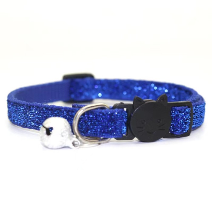 New pet decoration cat collars, bell collars, golden scallion velvet dog collars, pet products