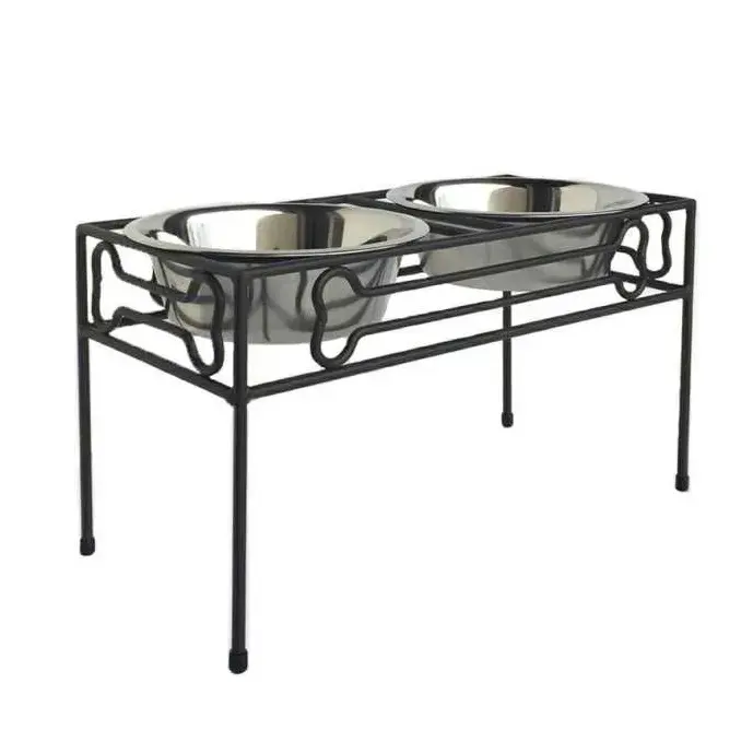 Indian supplier metal dog food bowl rack factory direct sales price Solid pet products cat bowl rack superior quality