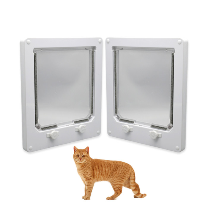 Pet enclosure door, allowing free entry and exit, suitable for both cats and dogs