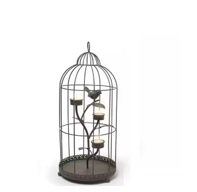 Handcrafted cage-shaped bird feeders, wire garden decorations, bird feeders, and garden supplies wholesale price