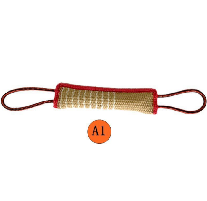 Bamboo dog training, bite force stick, thick rope, teeth grinding target, effective holding and standing pet supplies
