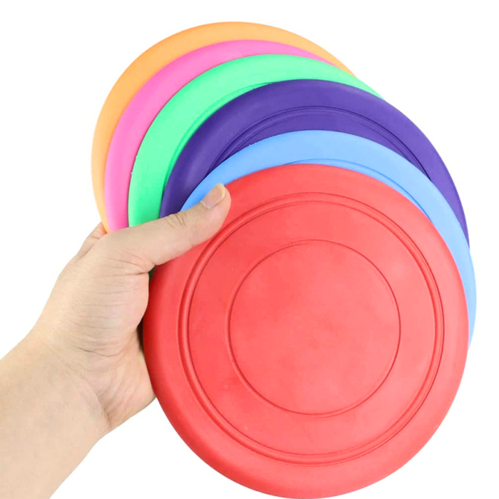 Pet dog silicone toy frisbee training interactive toy pet supplies frisbee