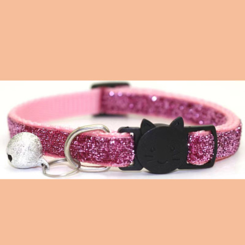 New pet decoration cat collars, bell collars, golden scallion velvet dog collars, pet products