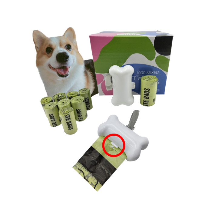 Poop bag dispenser light green 50 rolls compostable best pet supplies dog poop bag garbage garbage