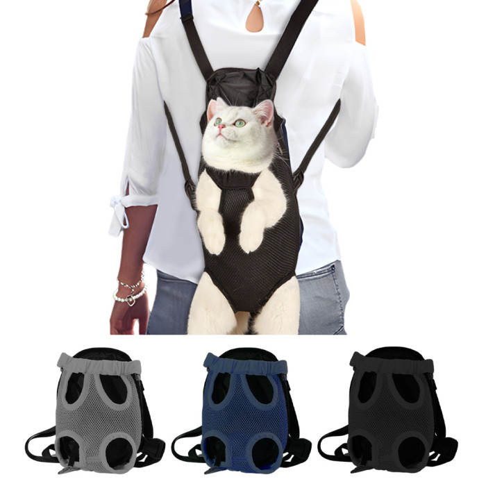 Factory price wholesale pet supplies, easy to install, quick-release buckle pet bags, thickened shoulder adjustable dog backpacks, pet harnesses