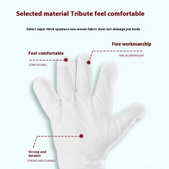 No need for hand wash covers, wet wipes, pet deodorization cleaning, cat and dog bathing, dry cleaning, pet supplies, 5-finger gloves