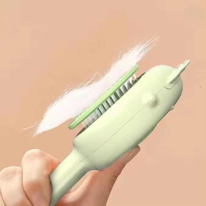 2025 Customized cat combs, dog brushes, one-click floating hairpin combs for pets, cleaning and beauty removal combs, and pet products