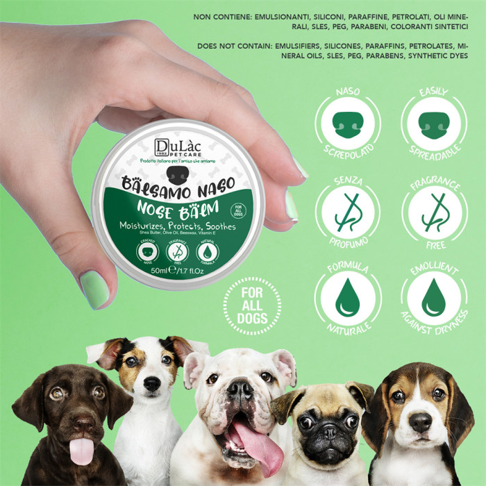 Dulac Farmaceutici pet Products Natural Dog Nose Cream Odorless Moisturizing Protective Dog nose Cream