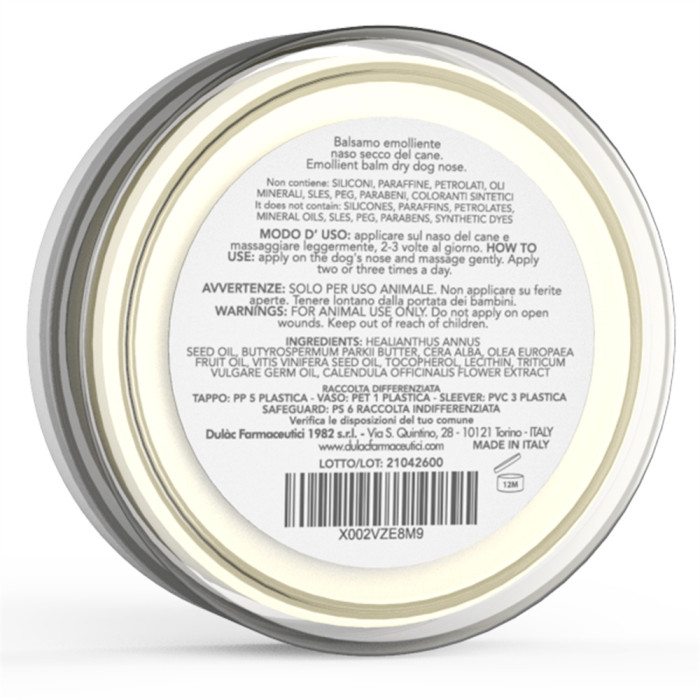 Dulac Farmaceutici pet Products Natural Dog Nose Cream Odorless Moisturizing Protective Dog nose Cream