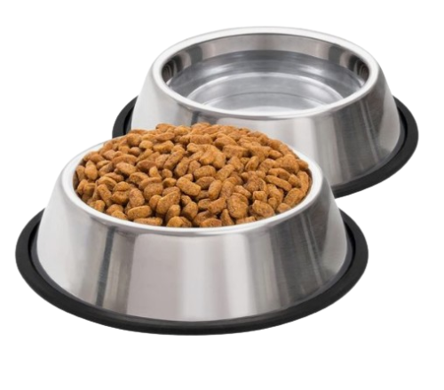 Wholesale of dog bowls, stainless steel materials, pet food, custom design of serving bowls, and pet supplies