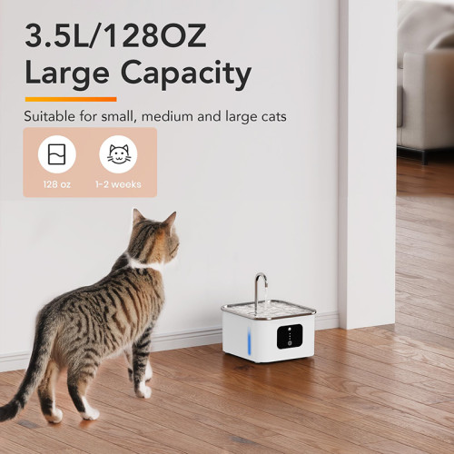 Automatic cat fountain pet drinking intelligent control timed water supply cat fountain water stainless steel OEM & ODM