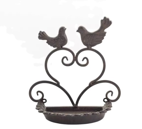 Retro style bird feeder, with country-style refined bird feeder, a high-quality bird feeder for bathing