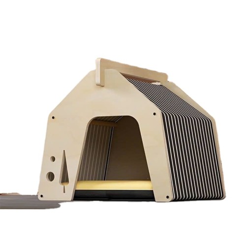Vietnamese handcrafted luxury solid wood pet house outdoor wooden dog house furniture made of medium-density fiberboard material