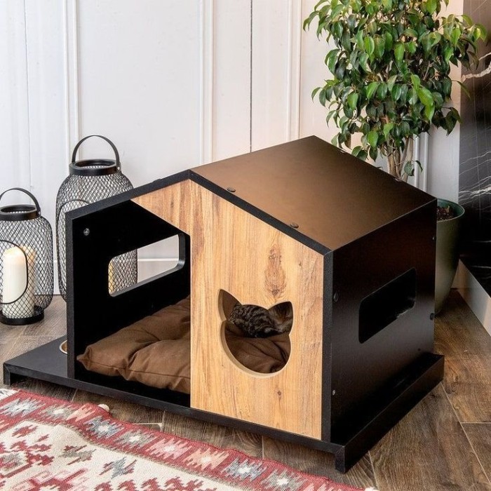 Luxurious high-quality solid wood pet house, outdoor wooden dog house furniture, handcrafted with medium density fiberboard material, made in Vietnam
