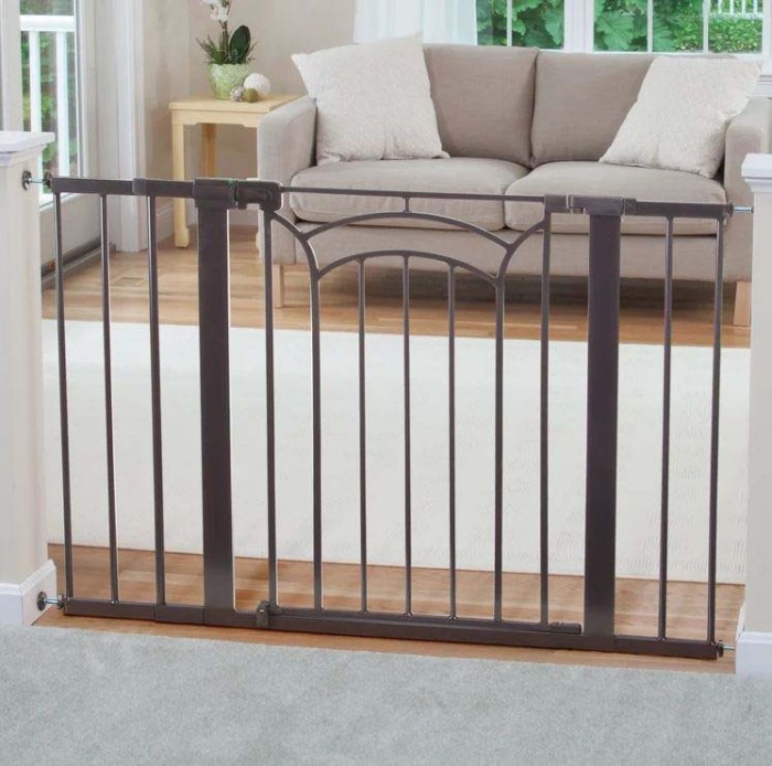 Customized floral design brown metal pet door security door border covering puppies and other pets family garden interior 2023