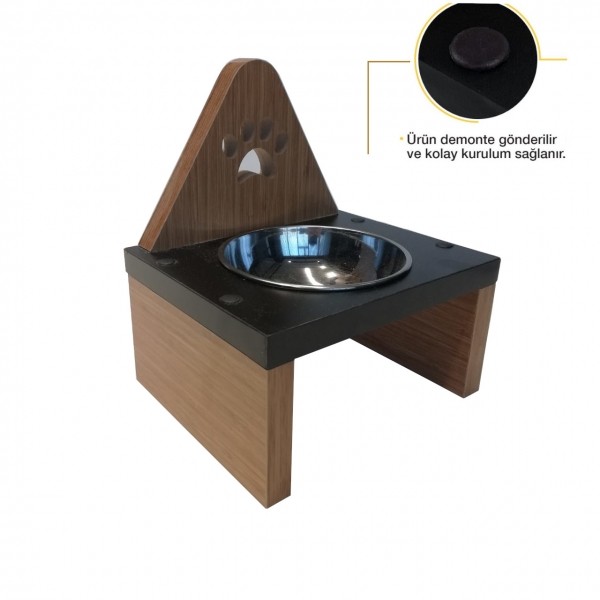 Wholesale of 1 piece of wooden cat food and water bowl, claw products at the most favorable price, pet products, pet food and water bowl equipment