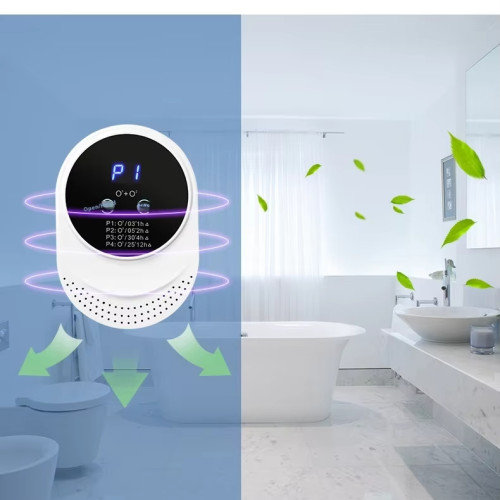 Air ozone generator with touch screen, smart air purifier for pet houses, deodorant and deodorant, suitable for cat litter rooms and cat products