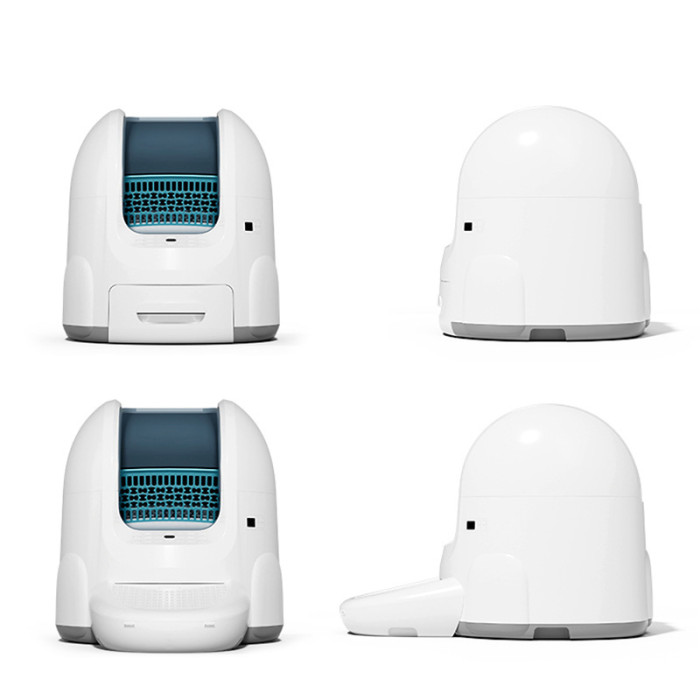 Automatic pet litter box, electronic self-cleaning semi-enclosed pet tray, pet toilet, intelligent APP control