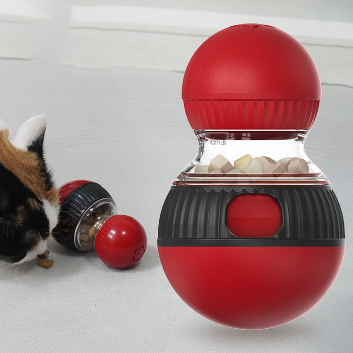 Intelligent interactive rolling dog toy, durable food distribution training ball, pet digestive processing distribution