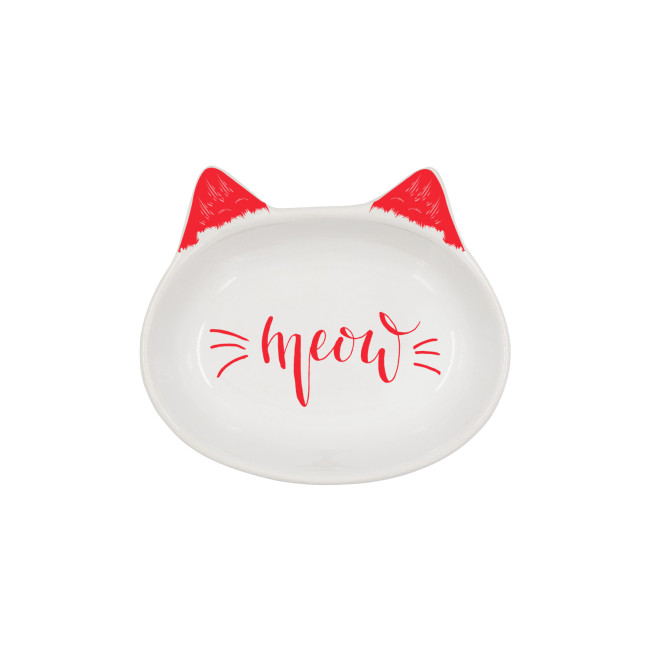 NATURA Ceramic Bowl Cat and Cat 7 ounces -200 milliliters -14 centimeters high-quality healthy material for cats and dogs