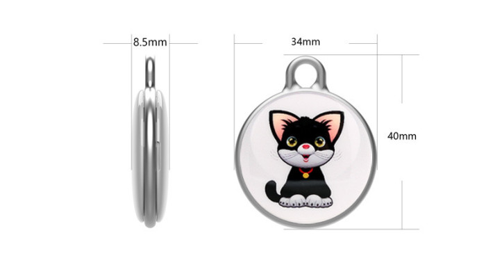 Smart waterproof pet Global positioning system tracker Key backpack viewfinder anti-loss device with computer tracking view, compatible with Android