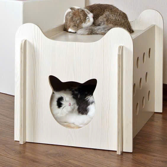 Vietnamese handcrafted luxury solid wood pet house outdoor wooden dog house furniture made of medium-density fiberboard material