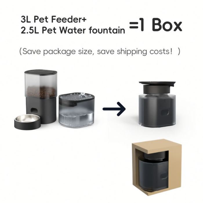 New pet feeder products: dog and cat fountain, intelligent pet food feeder dispenser, stainless steel automatic pet feeder bowl
