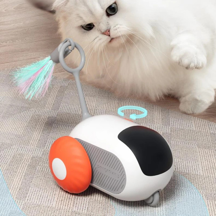 Smart cat toy car, interactive cat toy ball, automatic rolling, remote control toy car, indoor cat accessories, pet kitten supplies