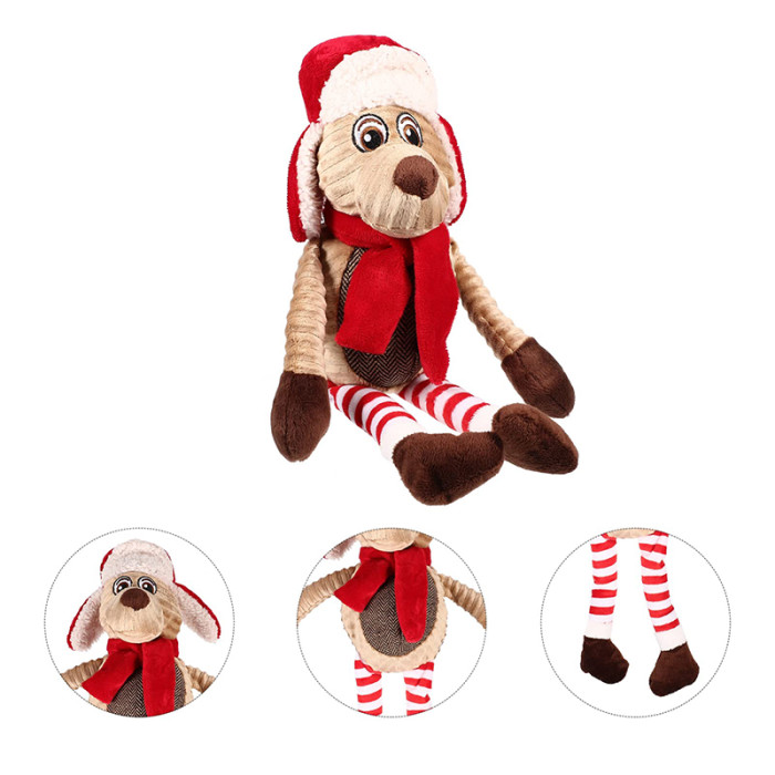 New best-selling Christmas gifts: reindeer plush pet products, anti-biting interactive cat toys, and indebreakable dog toys