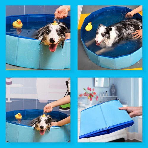 Dog swimming bathroom, pet foldable bathtub, large swimming pool, foldable bathtub swimming pool, children's cooling, pet accessories for outdoor cooling