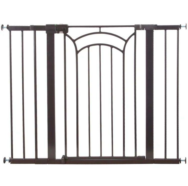Customized floral design brown metal pet door security door border covering puppies and other pets family garden interior 2023