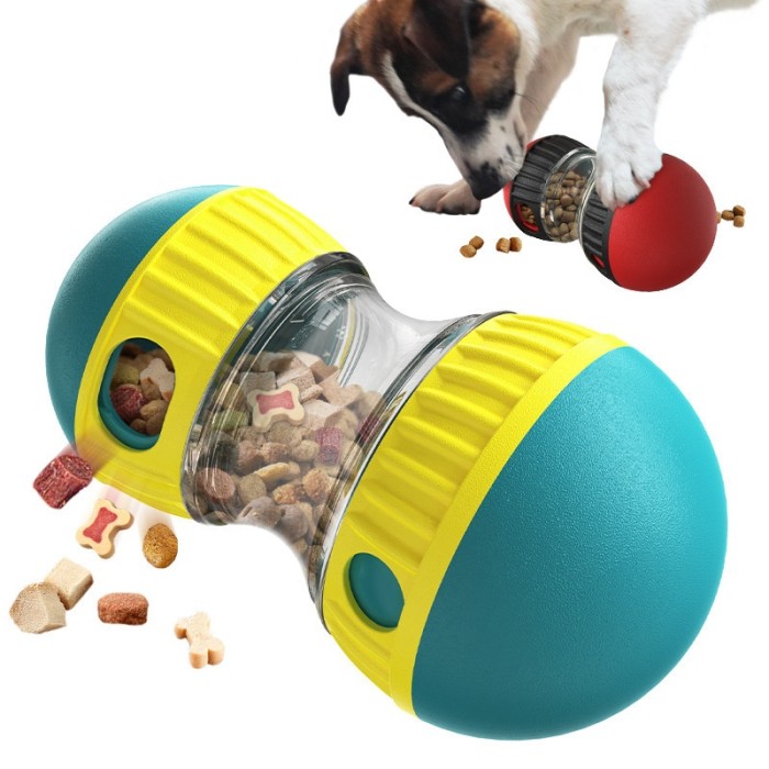 Dog toys, untoppling dolls, leaky food balls, oval tracks, rolling balls, slow feeding, protecting the stomach, enhancing intelligence, pet supplies