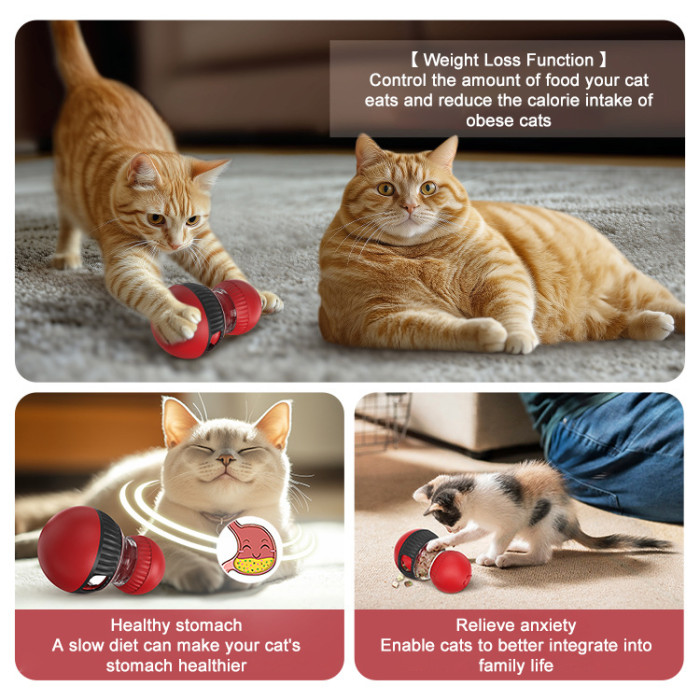 Intelligent interactive rolling dog toy, durable food distribution training ball, pet digestive processing distribution